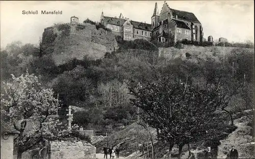 Ak Mansfeld im Harzvorland, Schloss Mansfeld