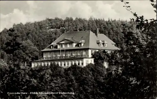 Ak Gernrode Quedlinburg im Harz, FDGB Erholungsheim Stubenberg