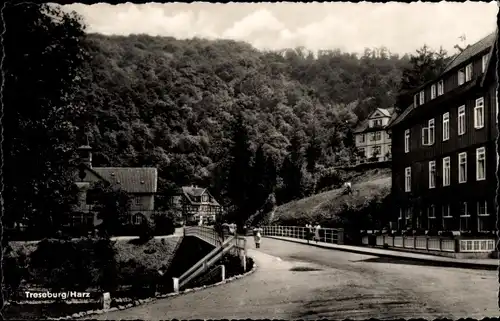 Ak Treseburg Thale im Harz, Straßenpartie