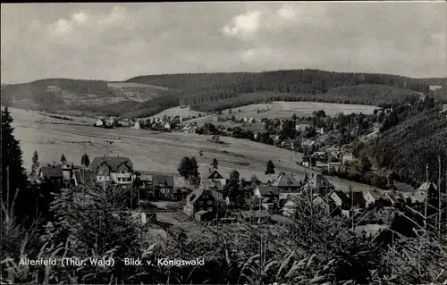 Ak Altenfeld Großbreitenbach in Thüringen, Blick v. Königswald