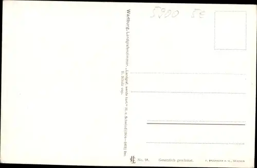 Künstler Ak von Schwind, M., Lutherstadt Eisenach, Wartburg, "Landgraf werde hart"