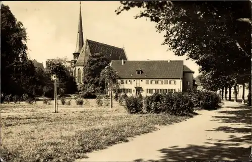 Ak Mühlhausen in Thüringen, am Petriteich