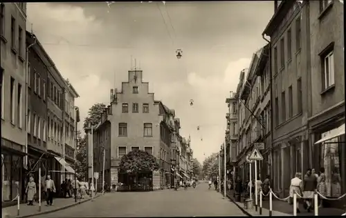 Ak Apolda im Weimarer Land Thüringen, Bahnhofstraße, Geschäfte, Passanten