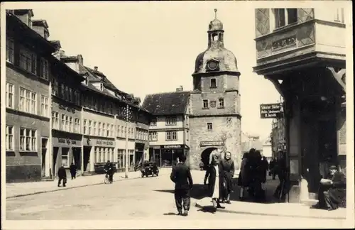 Ak Waltershausen in Thüringen, Hauptstraße und Nikolaustor