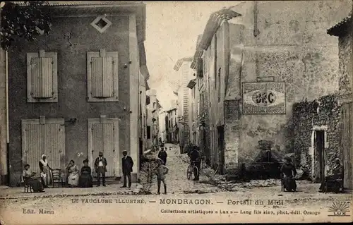 Ak Mondragon Vaucluse, Portail du Midi