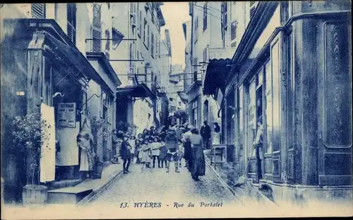 Ak Hyères Var, Rue du Portalet