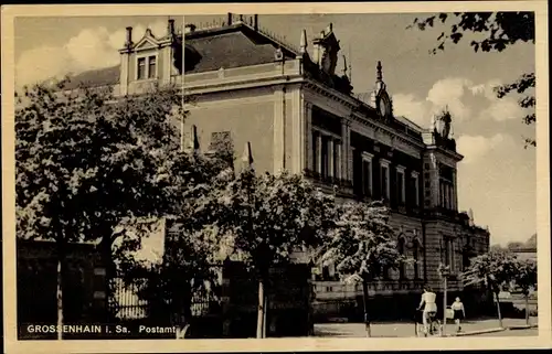 Ak Großenhain Sachsen, Postamt