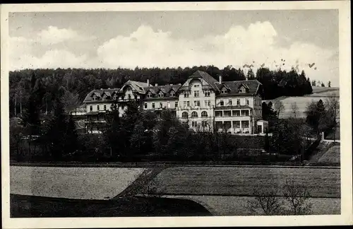 Ak Mühlhausen Bad Elster im Vogtland, Genesungsheim der L.V., Außenansicht