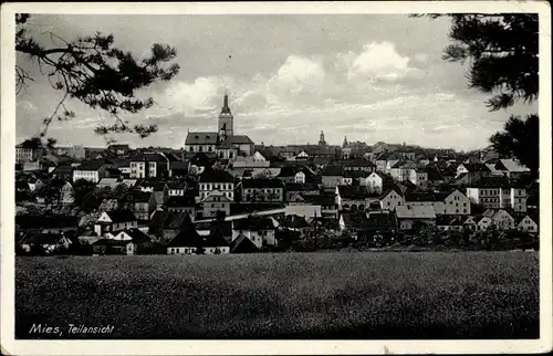 Ak Stříbro Mies Region Pilsen, Teilansicht