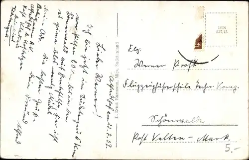 Ak Stříbro Mies Region Pilsen, Teilansicht