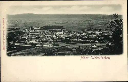 Ak Hranice na Moravě Mährisch Weißkirchen Region Olmütz, Panoramablick