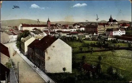 Ak Jičín Jitschin Region Königgrätz, Ortsansicht