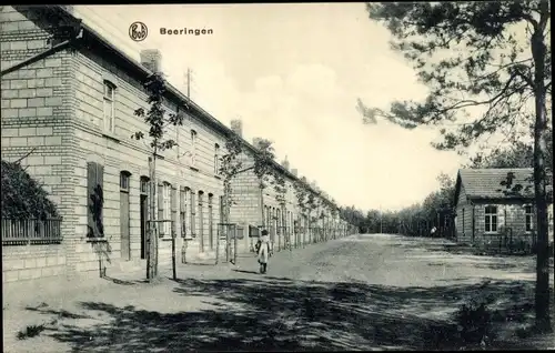 Ak Beringen Flandern Limburg, Straßenpartie