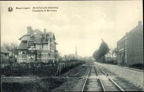 Ak Beringen Flandern Limburg, Beverloosche steenweg