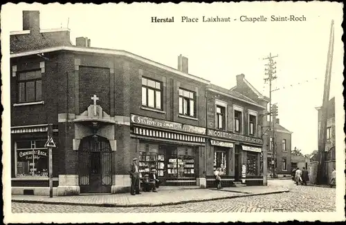 Ak Herstal Wallonien Lüttich, Place Laixhaut, Chapelle Saint Roch