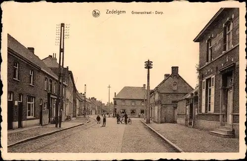 Ak Zedelgem Flandern, Groenestraat-Dorp