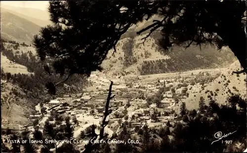 Ak Idaho Springs Colorado USA, Clear Creek Canyon, Gesamtansicht