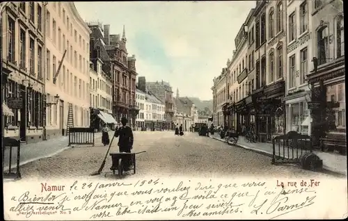 Ak Namur Wallonien, La rue de Fer