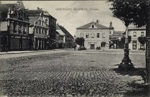 Ak Mnichovo Hradiště Münchengrätz Mittelböhmen, Namesti