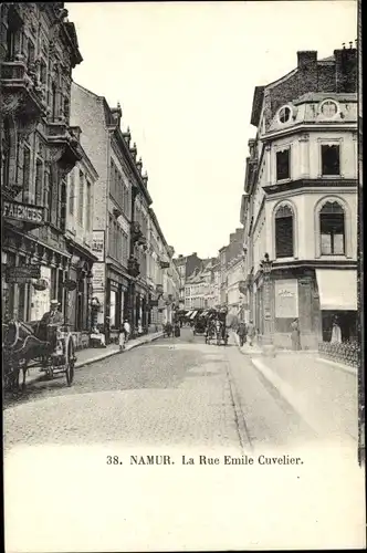 Ak Namur Wallonien, La Rue Emile Cuvelier