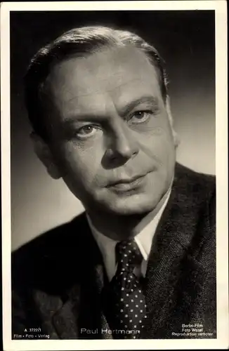 Ak Schauspieler Paul Hartmann, Portrait