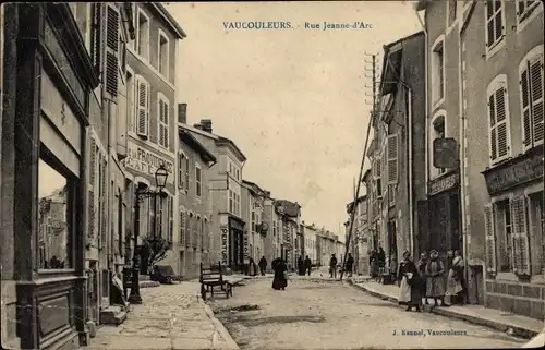 Ak Vaucouleurs Meuse, Rue Jeanne d'Arc