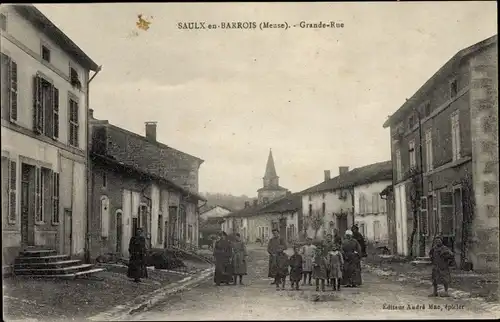 Ak Saulx en Barrois Meuse, Grande Rue