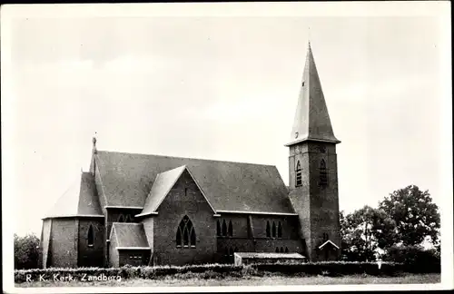 Ak Zandberg Groningen Drenthe Niederlande, R. K. Kerk