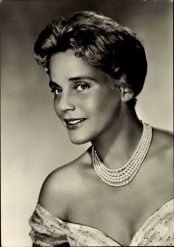 Ak Schauspielerin Maria Schell, Portrait