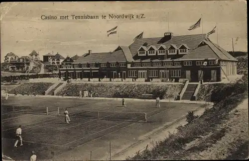 Ak Noordwijk aan Zee Südholland, Casino met Tennisbaan