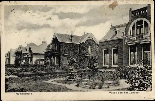 Ak Numansdorp Südholland Niederlande, Villa's aan het Zandpad