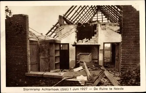 Ak Achterhoek Gelderland, Stormramp 1927, de Ruine te Neede