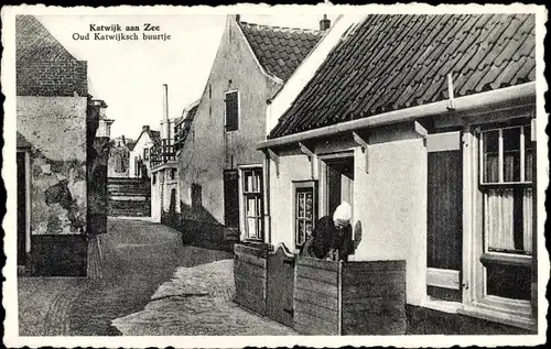 Ak Katwijk aan Zee Südholland Niederlande, Oud Katwijksch buurtje