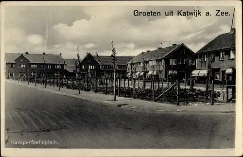 Ak Katwijk aan Zee Südholland Niederlande, Kamperfoelieplein, Straßenpartie