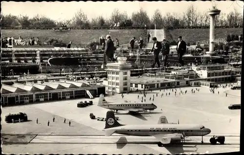 Ak Den Haag Südholland Niederlande, Miniatuurstad Madurodam, Vliegveld, Flugplatz,