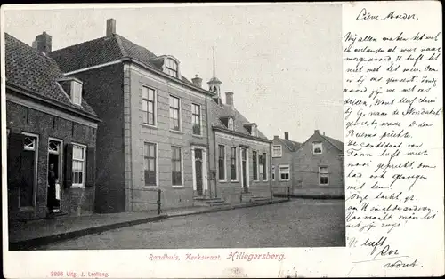 Ak Hillegersberg Südholland, Raadhuis, Kerkstraat