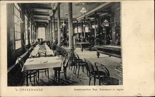 Ak 's Gravenhage Den Haag Südholland, Soldatencantine Regt. Granadiers en Jagers