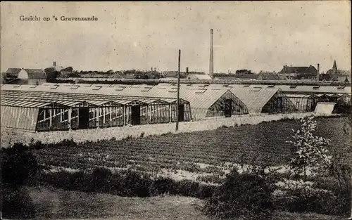 Ak ’s Gravenzande Westland Südholland, Blick auf den Ort, Anbau, Gewächshäuser