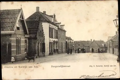 Ak Katwijk aan Zee Südholland Niederlande, Burgersdijkstraat
