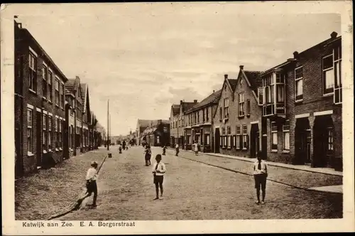 Ak Katwijk aan Zee Südholland Niederlande, E. A. Borgerstraat