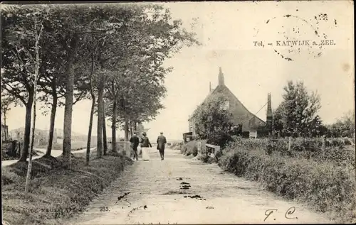 Ak Katwijk aan Zee Südholland Niederlande, Straßenpartie