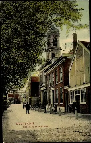 Ak Overschie Rotterdam Südholland, Gezicht op de R. K. Kerk