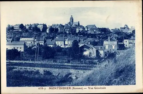 Ak Montdidier Somme, Vue Generale