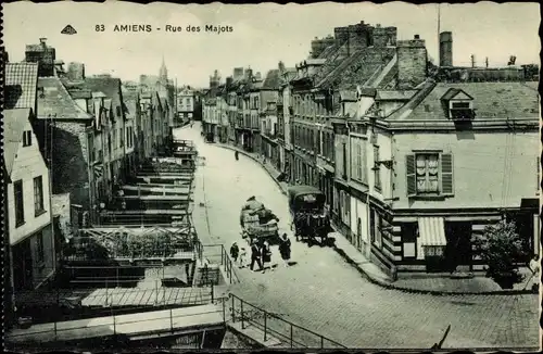 Ak Amiens Somme, Rue des Majots