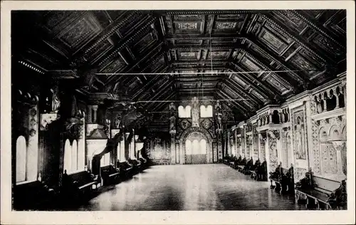 Ak Eisenach Thüringen, Bankettsaal der Wartburg