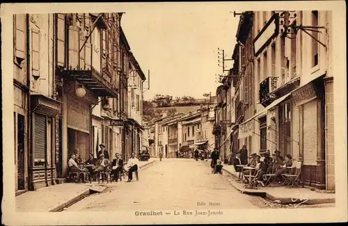 Ak Graulhet Tarn, Rue Jean-Jaures