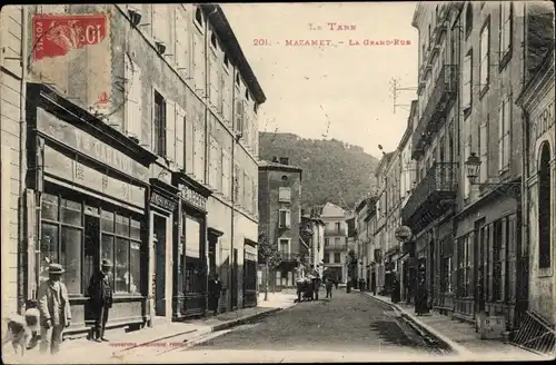 Ak Mazamet Tarn, La Grand Rue