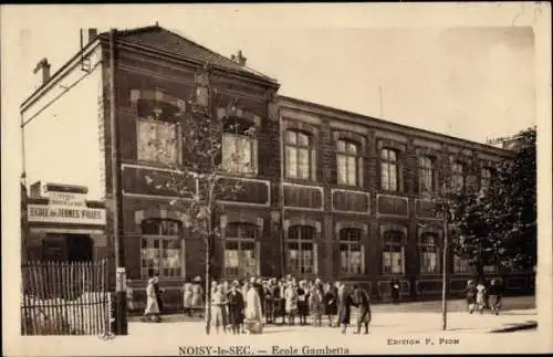 Ak Noisy le Sec Seine Saint Denis, Ecole Gambetta