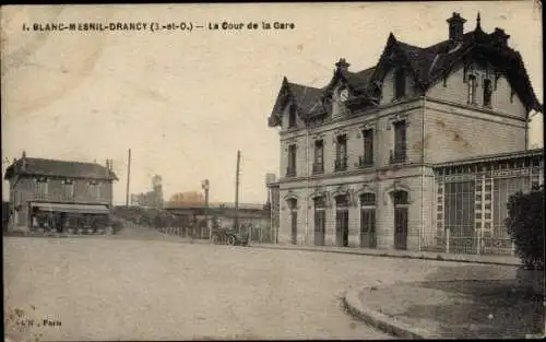 Ak Blanc Mesnil Drancy Seine Saint Denis, La Gare