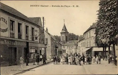 Ak Dugny Seine Saint Denis, Entrée du Pays, Hotel